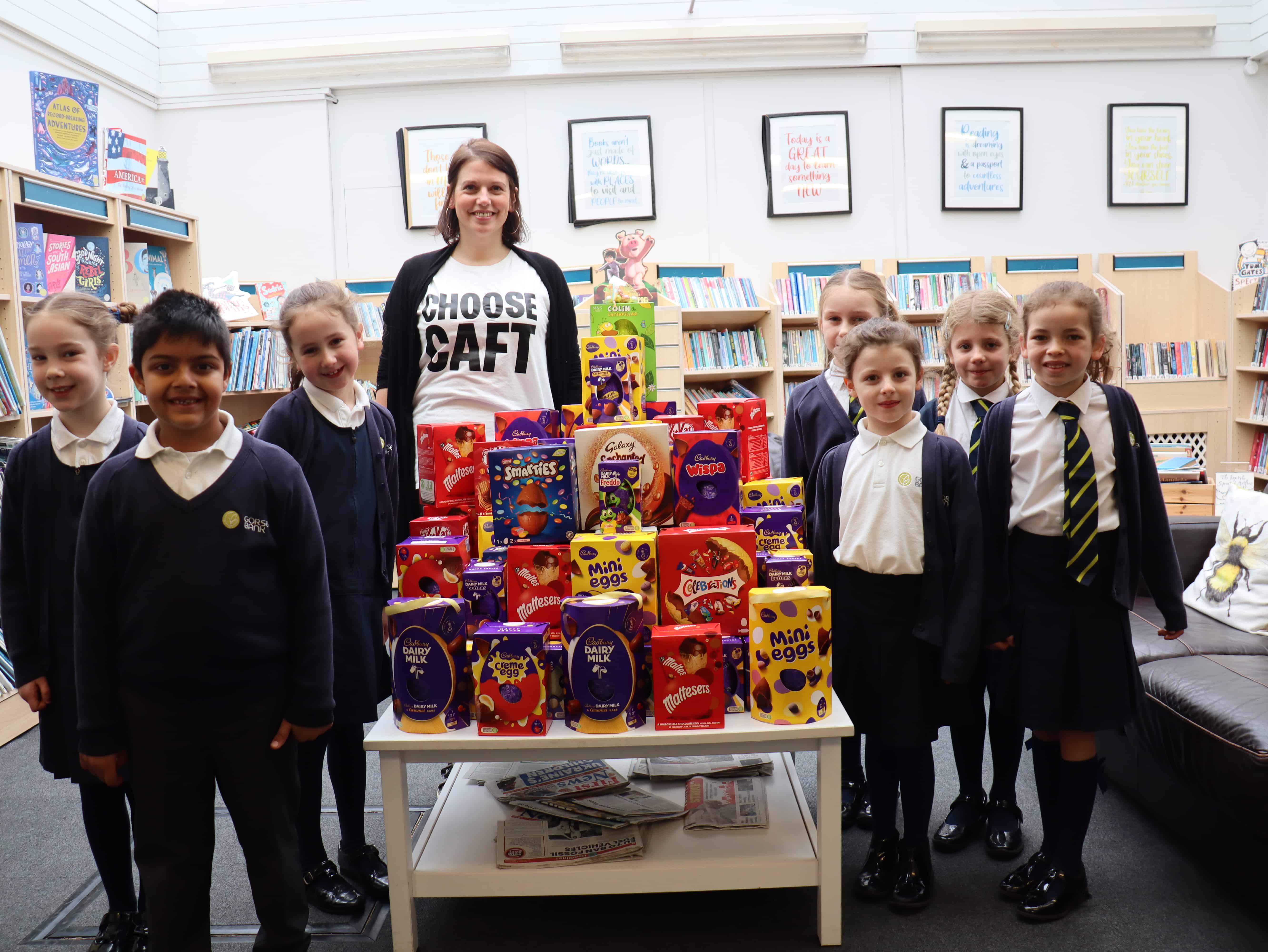 Pupils donate 100 easter eggs to local charity in support of children ...